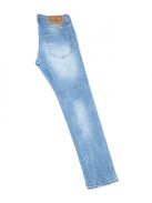 Férfi farmer nadrág, kék, anyagában koptatott, szakított, 44-es,  s méret,  Italian Lab