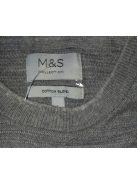 Férfi  szürke pulóver, L-es méret, kis hibás, Marks&Spencer