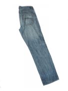 Férfi farmer  nadrág, koptatott kék , 34/34-es jelölt méretű, Checker