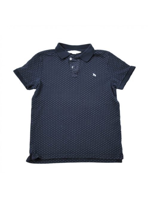 Fiú  galléros póló, kék fehér pöttyös,  11-12 éves méret, H&M