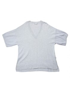   Női szürke,  bő fazonú rövid ujjú, hosszított, sliccelt póló, M-es méret, The White Company