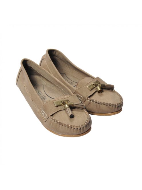 Női belebújós, barna színű  cipő, jelölt 39-es méret, Buse