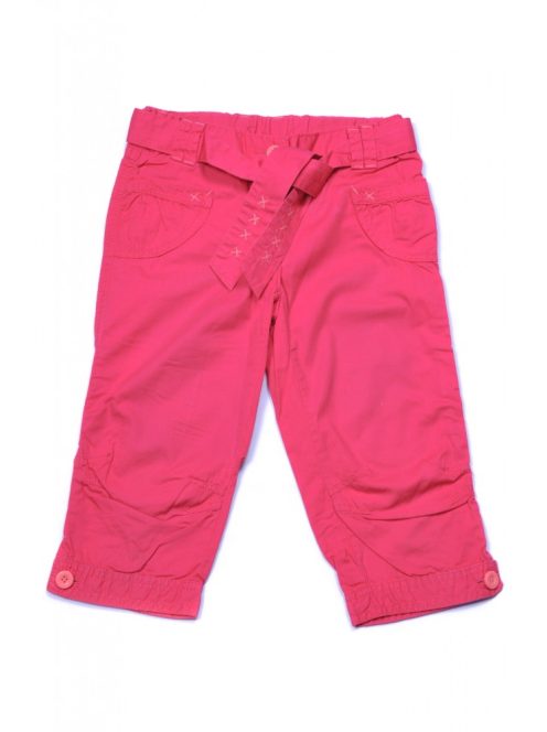 Lány nadrág, háromnegyedes, pink, övvel,128-as méret,  Palomino