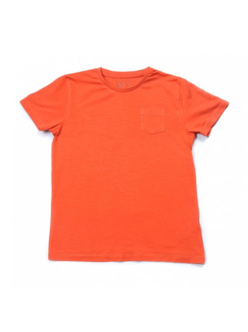 Fiú póló, zsebes, narancsszínű, 140-es méret, Next
