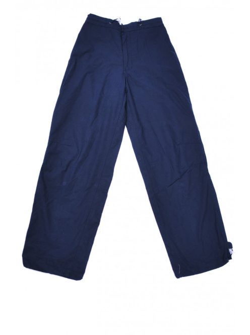 Fiú nadrág, kék, gumírozott derekú, elől gombos, szabadidő alsó, 138-as méret