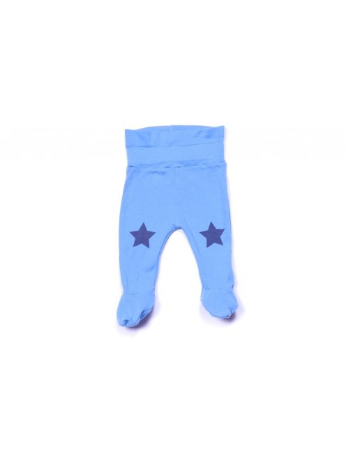 Fiú nadrág, kék, lábfejjel, fekete csillagos, 1-3 hónapos méret, Mothercare