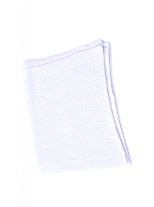 Baba takaró, fehér, 66X88 cm, kötött