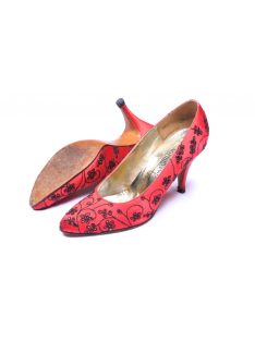 Női cipő, piros, magas sarkú, Clive Shilton, 8B méret