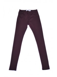   Női  nadrág, leggings, bordó, gombos, zipzáras, UK 6, Eu 34, S, Denim Co