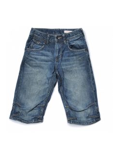   Fiú nadrág, rövid, farmer, állítható  derekú,  kék,  zsebes,  134-es méret, H&M